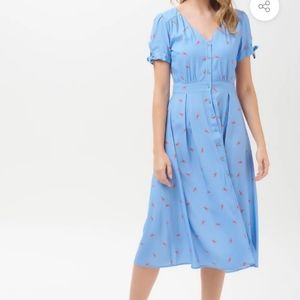 Blue Lobster-print Dress
